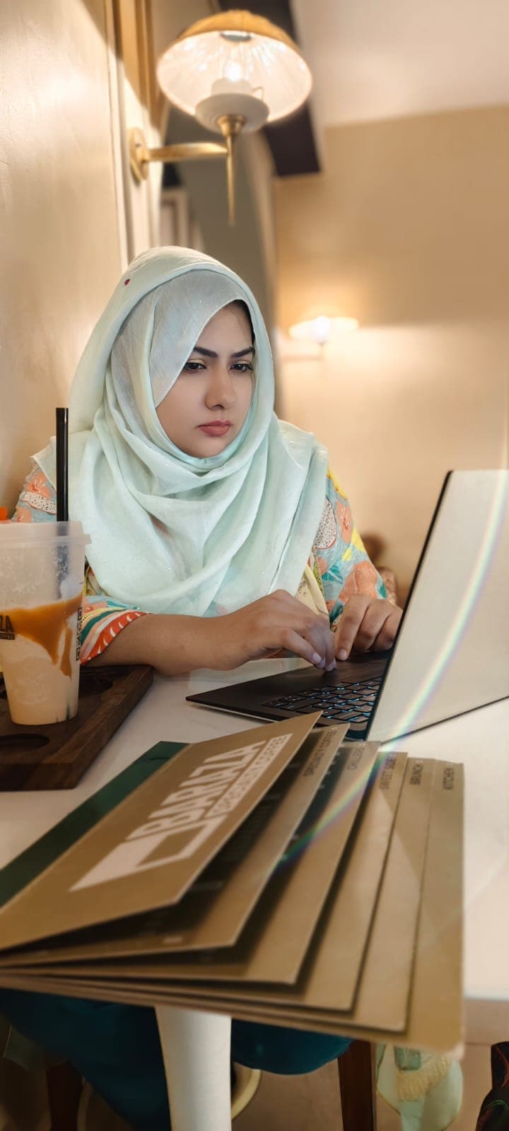 Sundas Waqar at work