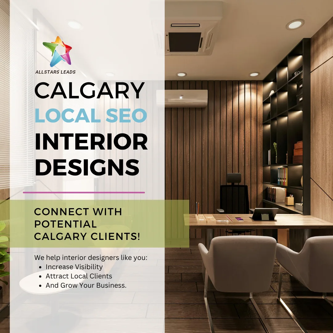 Calgary Local SEO for Interior Designers — graphic designed by Sundas Waqar