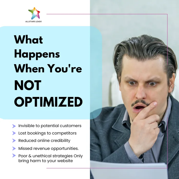 What Happens When You’re Not Optimized — graphic designed by Sundas Waqar