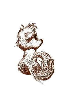 Fox — Ink Sketch — graphic designed by Sundas Waqar