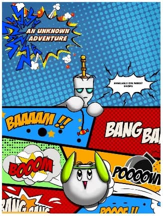 An Unknown Adventure — Comic Cover — graphic designed by Sundas Waqar