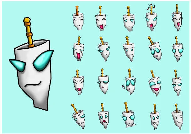 Electro — Expression Sheet — graphic designed by Sundas Waqar