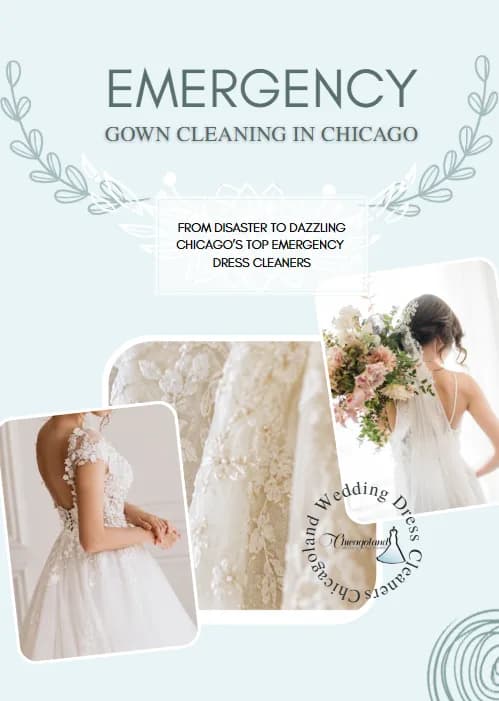 Emergency Gown Cleaning in Chicago — graphic designed by Sundas Waqar