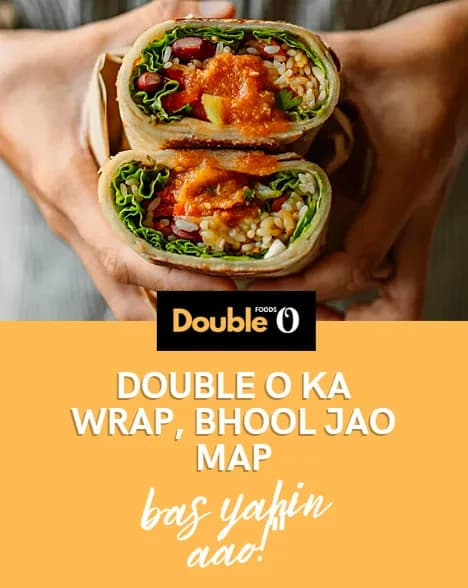 Double O Ka Wrap — Social Post — graphic designed by Sundas Waqar