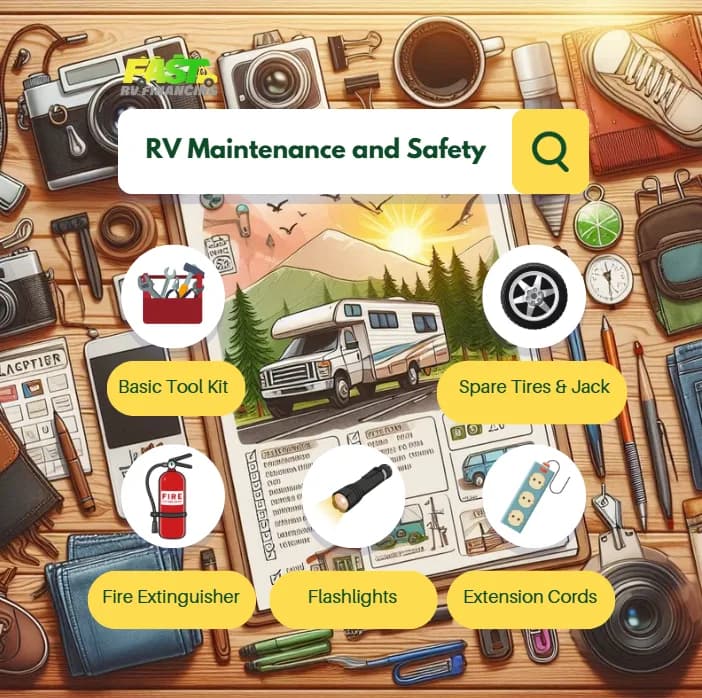 RV Maintenance and Safety — graphic designed by Sundas Waqar