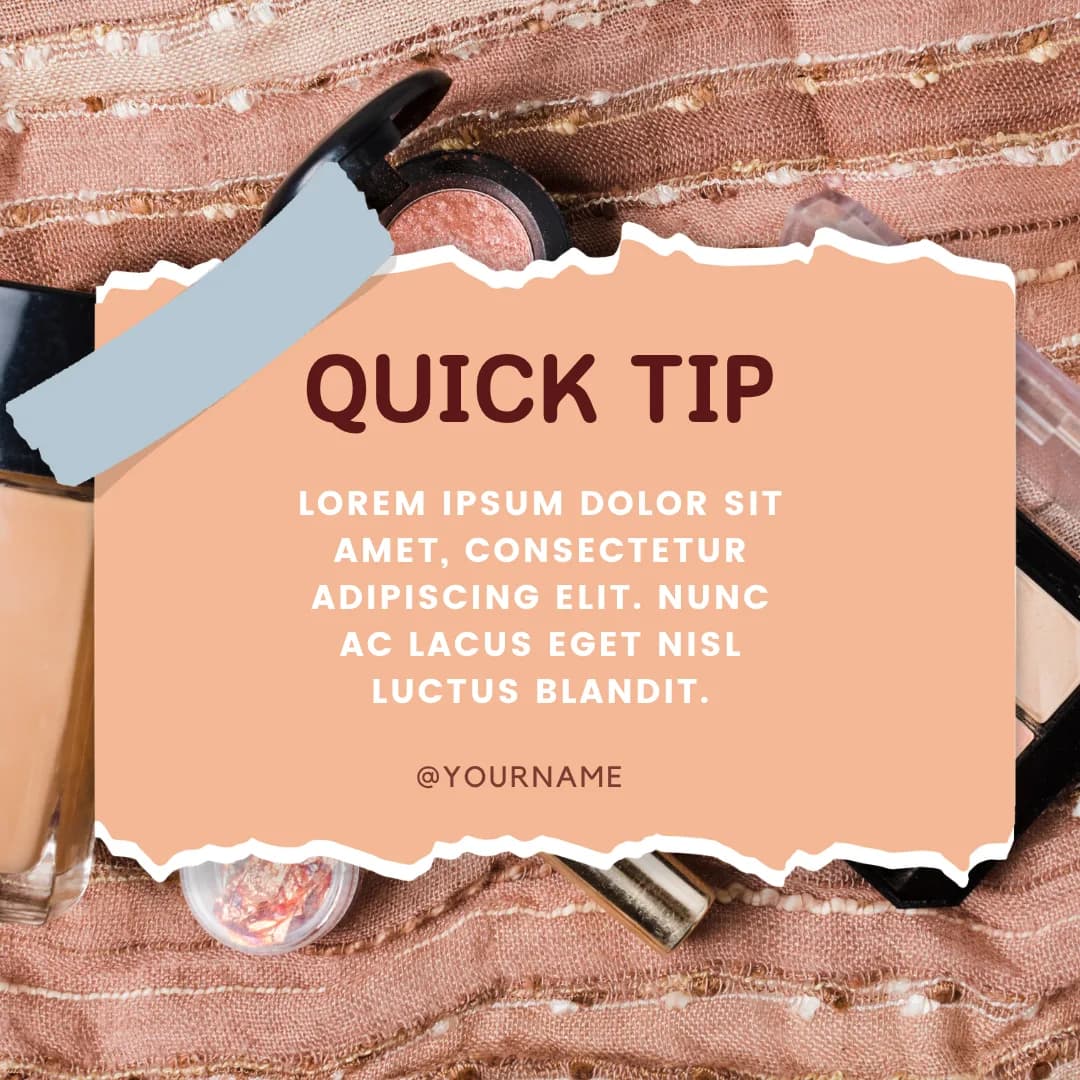 Quick Tip — Torn Paper — graphic designed by Sundas Waqar