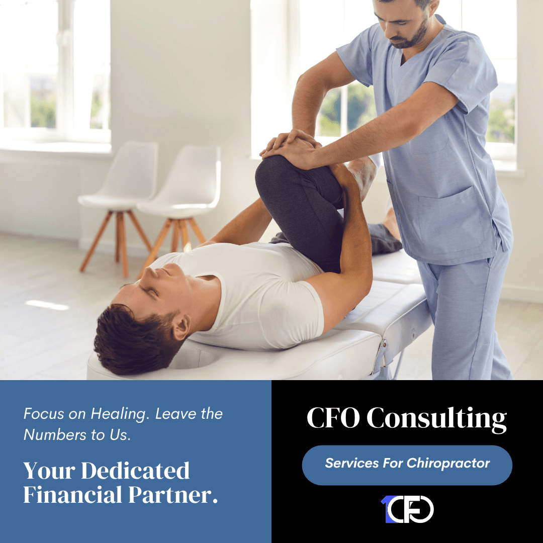 CFO consulting social post aimed at chiropractors