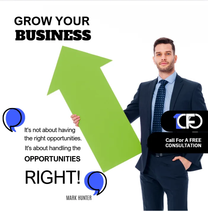 Grow Your Business — Handle the Right Opportunities — graphic designed by Sundas Waqar